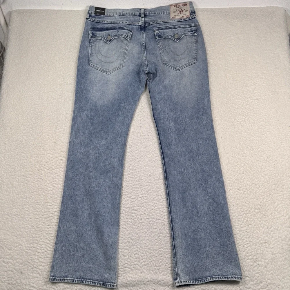 True Religion Jeans Mens 34 (36x34) Billy Relaxed Bootcut Flap Pocket NWT $164